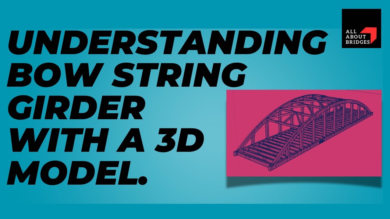 Understanding Bow String Girder components and assembly with a 3D model.