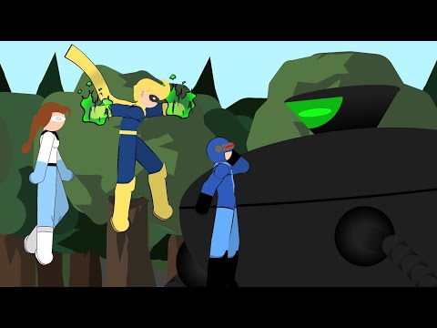 Omnidroid V.X 5 vs Supers (The incredibles) "Gamma Jack" | Stick Nodes