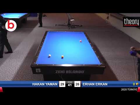 HAKAN YAMAN & ERHAN ERKAN Bilardo Maçı - 2020 TK 1.ETAP ANTALYA-3.TUR