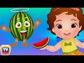 Watermelon Song Fruit Learn Fruits For Kids Educational Songs Nursery Rhymes ChuChu TV