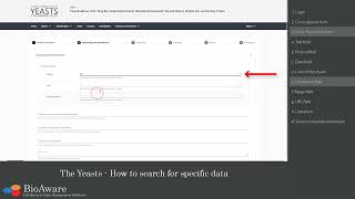 BioloMICS The Yeasts - How to deposit data related to species or genera