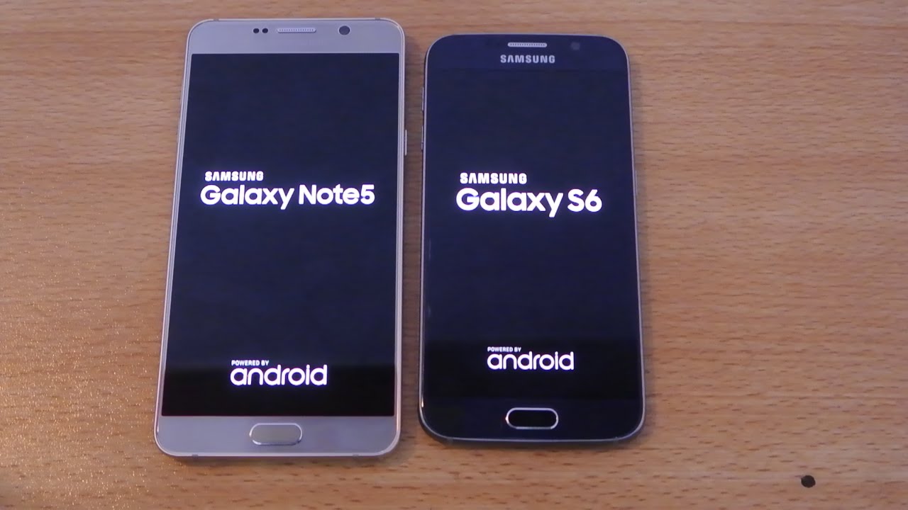 Samsung Galaxy Note 5 vs Galaxy S6 - Speed Test HD
