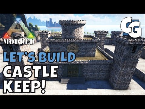 Modded ARK: Let's Build - Castle Keep! - S1E21 - Single Player Gameplay