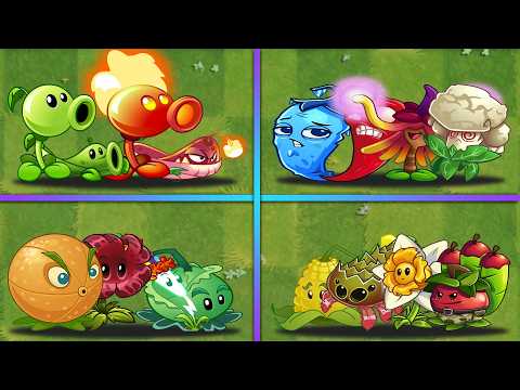 Best 4 Team Random 4 Plants vs Team Zombie - Who Will Win? - PvZ 2 Team Plants Battlez