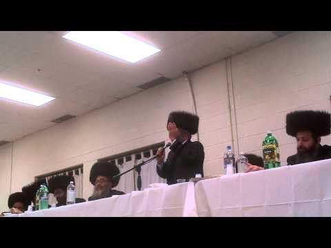 niklesburger rebbe rabbi jungreis speaks at skver malava malka part1