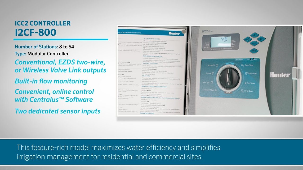 Hunter ICC2 Controller: How to Install and Set Up Flow Monitoring