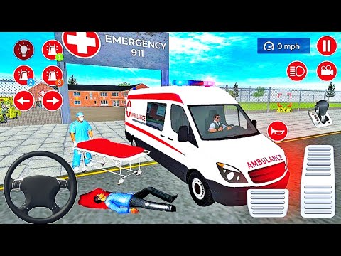 US Ambulance Driving Simulator 2021 - Emergency Van Rescue #2 - Android GamePlay