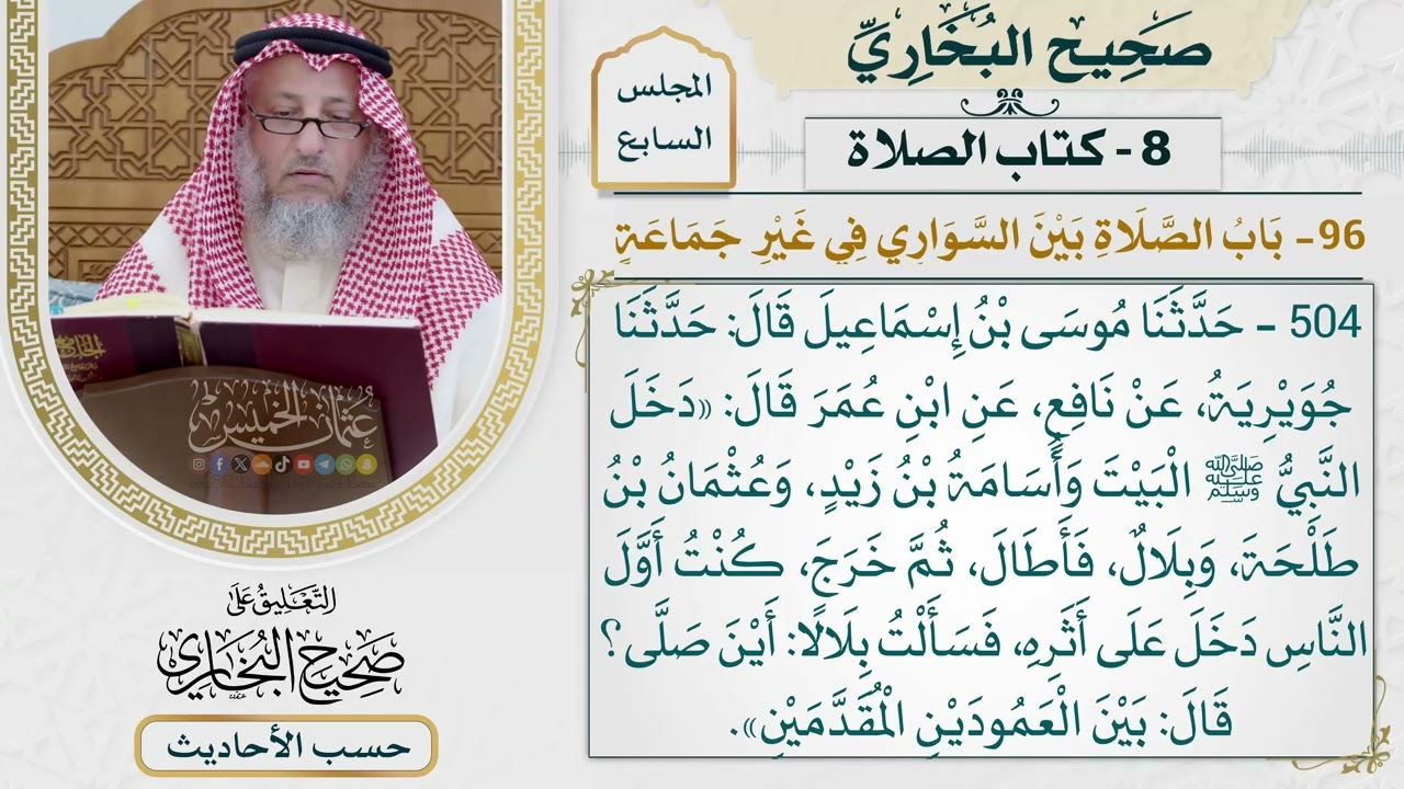 [504] حديث: دخل النبي البيت وأسامة بن زيد وعثمان بن طلحة وبلال [كتاب الصلاة]