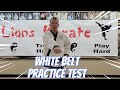 White Belt Test Practice Nearly Word For Word How Your White To Yellow Belt Test Will Be