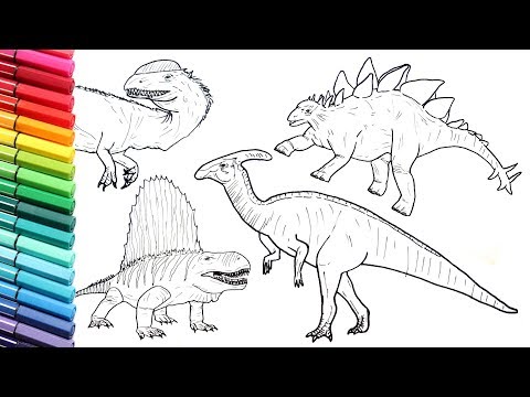 Drawing and Coloring Dinosaurs Color Pages Collection 3 ...