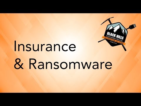 Insurance &amp; Ransomware