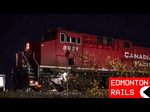 CP Crew Air Starts their SD70ACU Before Pulling Assembled Train out of Lambton Park Yard + DPU Spark