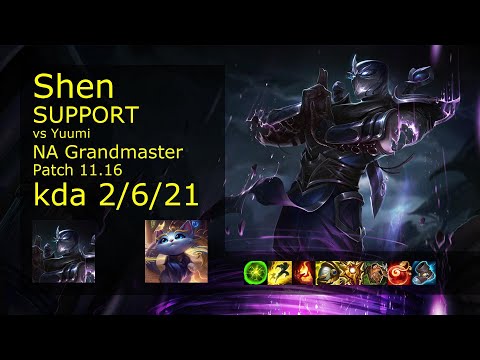 Shen Support & Twitch vs Yuumi & Lucian - NA Grandmaster 2/6/21 Patch 11.16 Gameplay
