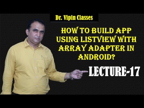 Android Listview Array Adapter Example