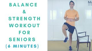 Balance & Strength Workout For Seniors (6-Minutes) | More Life Health
