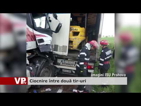 Ciocnire între două tir-uri