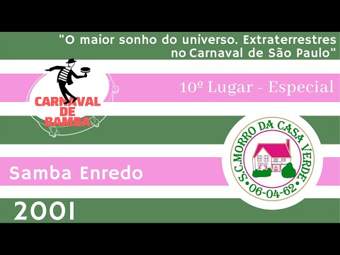 Morro da Casa Verde 2001 - SAMBAS ENREDO