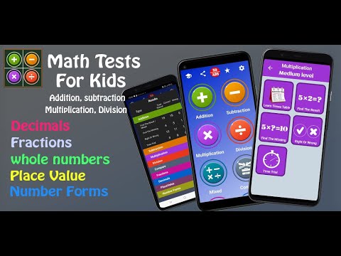 Math Tests for kids