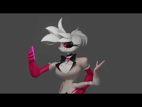 Angel Dust Screams into the void but I badly animated it in Blender.