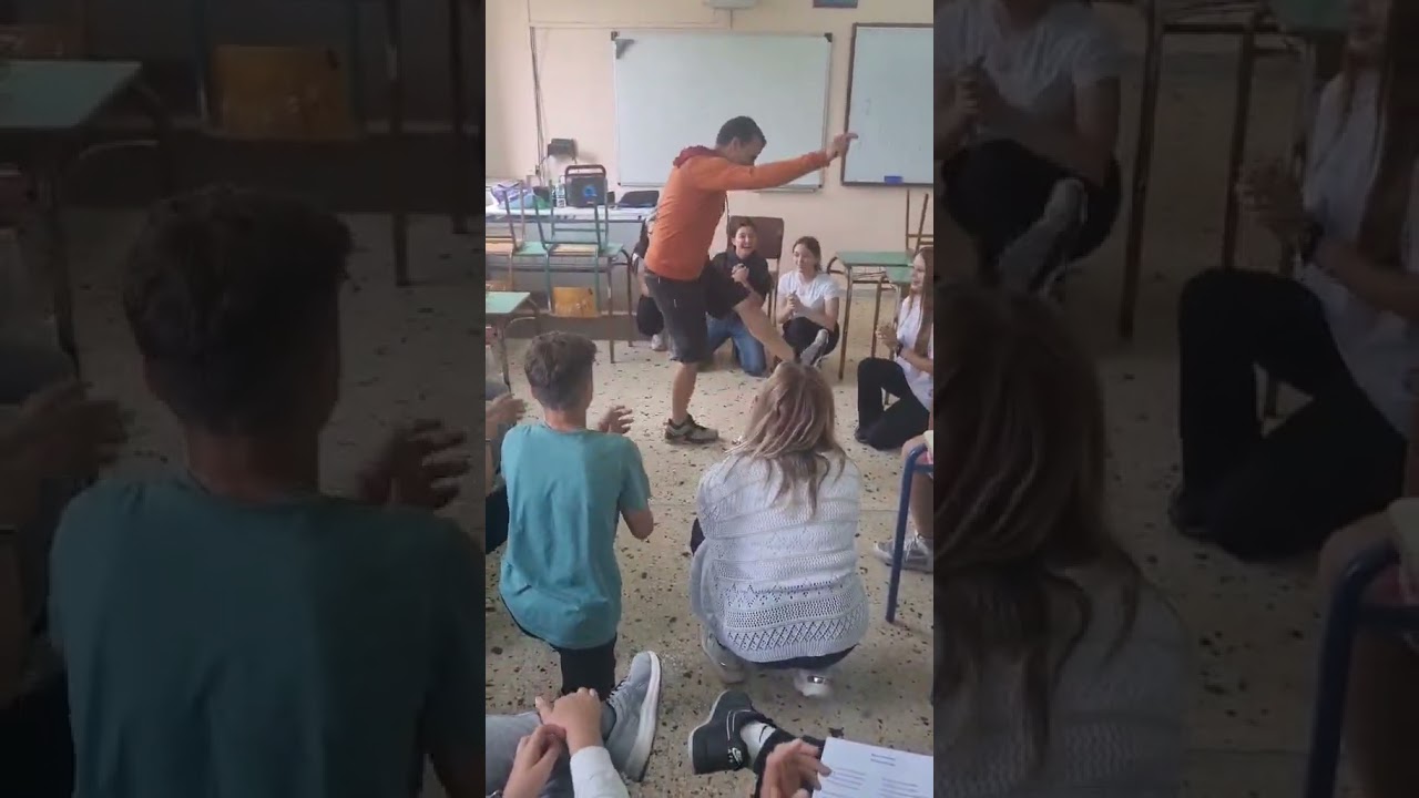 Υποδοχή Ισπανών   Ζειμπέκικο στην τάξη