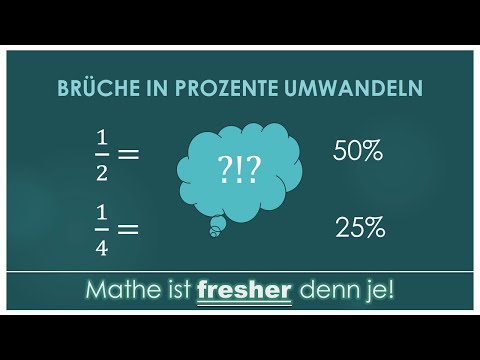 Brüche in Prozente umwandeln