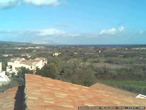 Video der Budoni-Webcam vom 06.12.2014 19:01