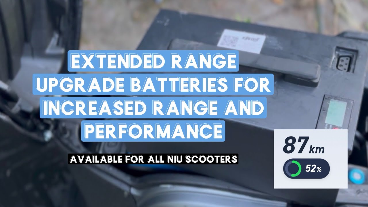 NIU extended range battery upgrade