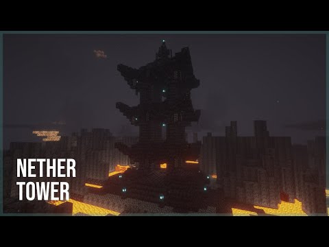 30Secondx - Minecraft // How to build a Nether Tower // Chinese Architecture Tutorial #18