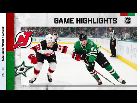 Devils @ Stars 4/9 | NHL Highlights 2022