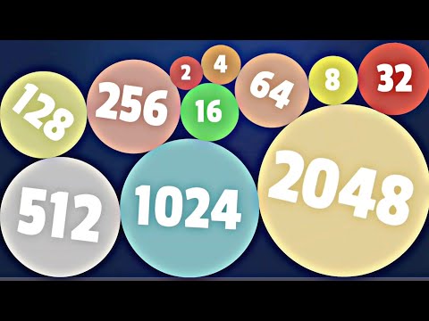 BALL MERGE 2048 3D - ASMR Gameplay (Balls Evolution, Level Up Jelly Suika Balls 2048)