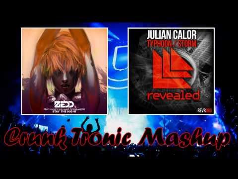 Zedd ft. Hayley Williams vs. Julian Calor - Stay The Night vs. Typhoon (Crunk Tronic Mashup)