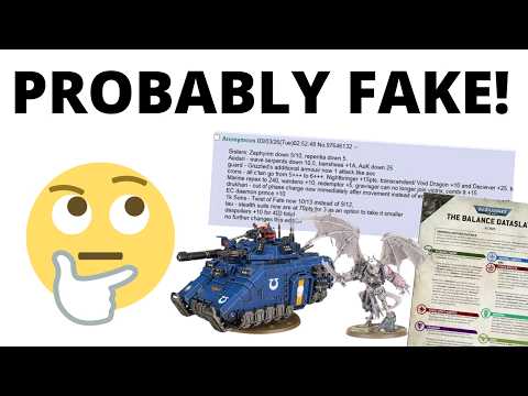 Let's Talk About the Dodgy Balance Dataslate 'Leaks' - What are they and Why They're Probably FAKE