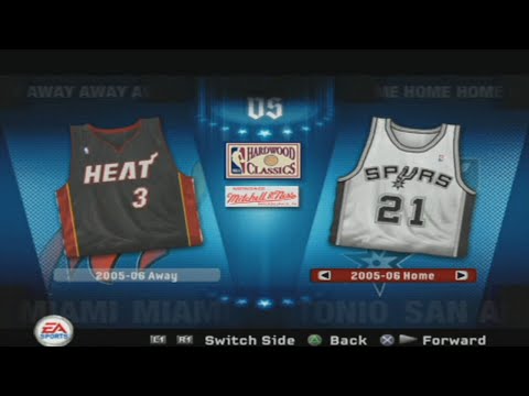NBA Live 06 PS2 - San Antonio Spurs Vs Miami Heat