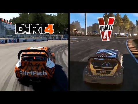 V-RALLY 4 VS DIRT 4 - GAMEPLAY COMPARAISON [FR]