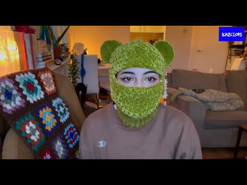 Pierced Bear Balaclava Crochet Tutorial | KAZCLOPS