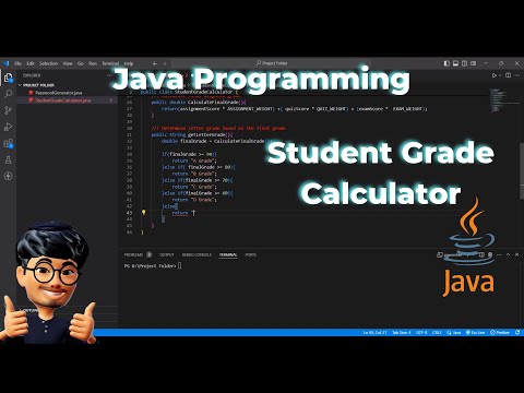 Asmr Programming Student Grade Calculator Using Java No Talking