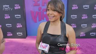 Looking so Fabulous Carmen Ejogo arrives at I'm A VIRGO