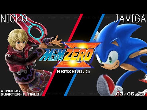 MSM:ZERO.5 - Nicko (Shulk) Vs. Javiga (Sonic) - SSBU - Winners Quarters