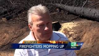 Homeowners clean up as massive King Fire winds down
