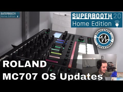 Superbooth 20HE: Roland MC-707 Groovebox OS Update and Roland Cloud Academy