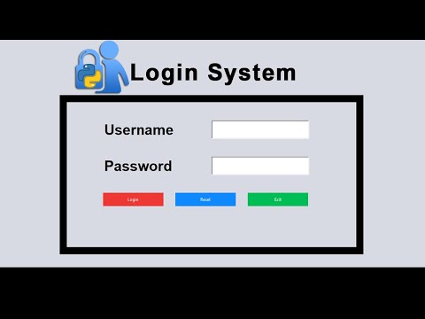How To Create A Login System Using Multiple Windows In Python Python Project