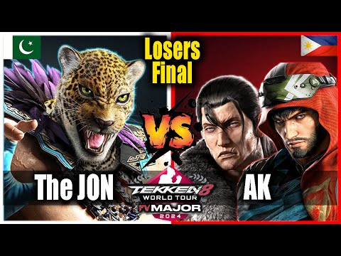 The JON (KING) vs AK (DRAGUNOV/SHAHEEEN) - Losers Final - Tekken 8 FV Major 2024