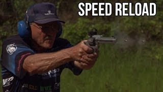 REVOLVER SPEED RELOAD! 16 rounds in 4 seconds on slow mo! S&W 929 Jerry Miculek