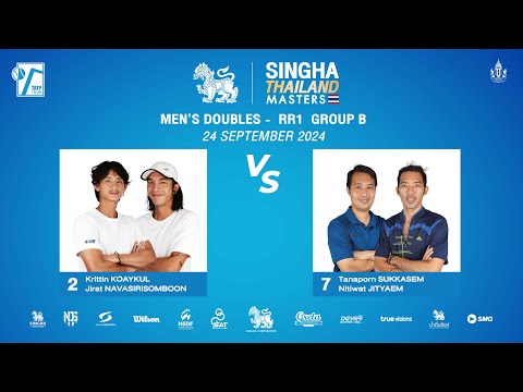 Krittin[2]/Jirat Vs Tanaporn[7]/Nitiwat | SINGHA THAILAND MASTERS 2024 (MD RR1 GROUP B)
