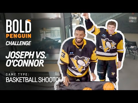 P.O Joseph vs. Drew O'Connor: Basketball Shootout | Pittsburgh Penguins
