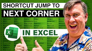 Excel Shortcuts - Ctrl Period to Jump to Next Corner of the Data - Episode 2117