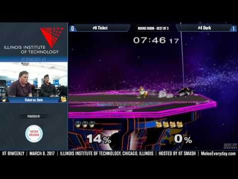IIT Biweekly [3/8/17] - Tickct (Marth) vs. Derk (Fox) - SSBM - RR Bo3