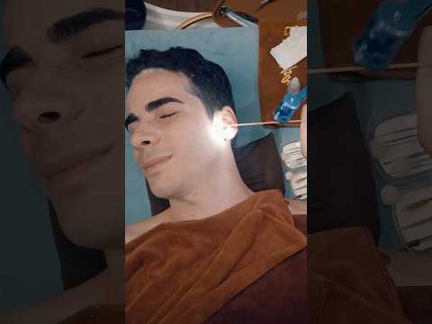 ASMR: Relaxing Headspa Water Massage with Shaving Ear Cleaning and Massage! #shorts