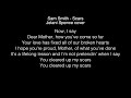 Sam Smith - Scars Lyrics