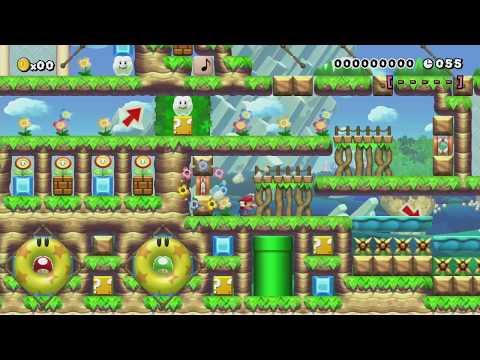 3段ジャンプ多めで難易度ふつうの爽快スピードラン！【60秒】 by スピラン♪りょうた - Super Mario Maker - No Commentary 1bn